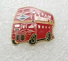 San Francisco Gray Line Red Double Decker Bus Lapel Pin (B80)