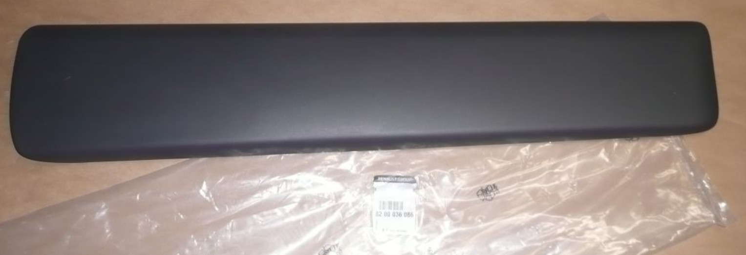 Baguette de porte droite Renault Trafic II d'origine en plastique noir mat résistant