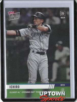 ICHIRO - 2019 TOPPS NOW CARD #1 - OLDEST AL OPENING DAY POSITION PLAYER