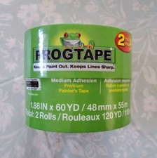 Frog Tape Multi Surface Painters Tape 1.88" X 60 yd PaintBlock - Pack of 2 Rolls