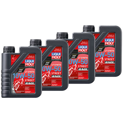 4x 1 Liter Öl LIQUI MOLY Motor Motoröl Vollsynthetisches High-Performance 10W-50