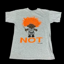 Vintage 90s Troll T-Shirt Single Stitch 1992 Orange Hair