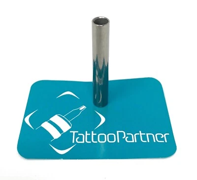 INKgrafiX® Hinterrohr Edelstahl IG-H12 +Unterlage TattooPartner-Rohr Griff Stahl