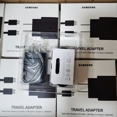 25W PD Super Fast Charger Block Type C To USB-C Cable For Samsung Galaxy S23 S20