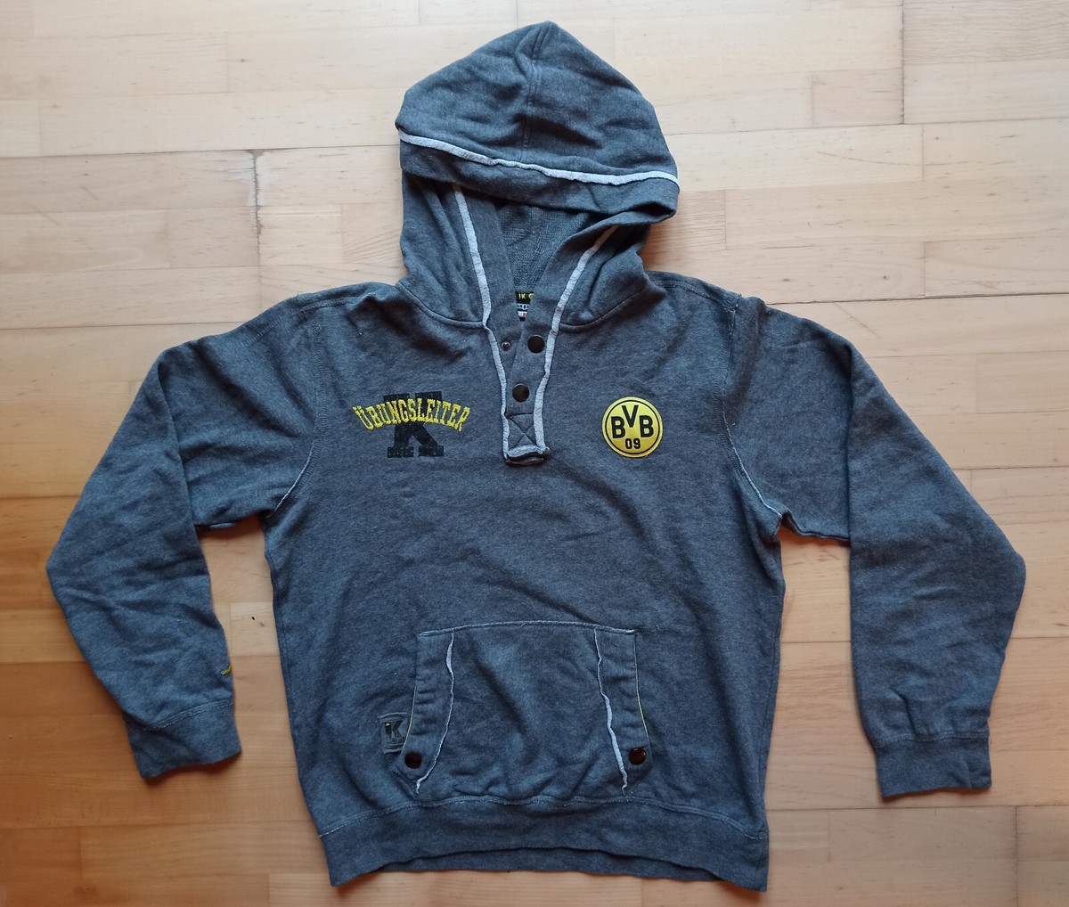 Vfb Hoodie Grauer Champion Hoodie VfB Hoodie Wappenstick Grau