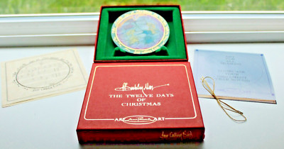 Signed P Buckley Moss ''Four Calling Birds'' 12 Days of Christmas Series Ornament