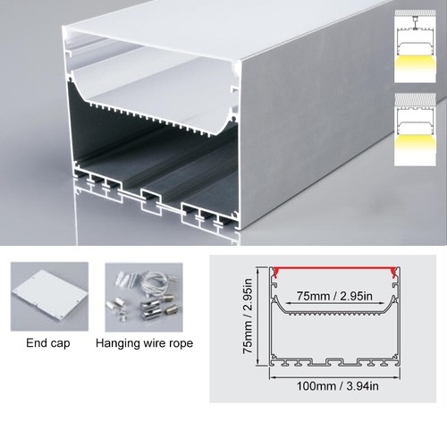 LED Strip Channel with Hanging Wire Aluminum Track for Hanging LED Strip Lights - Picture 15 of 15