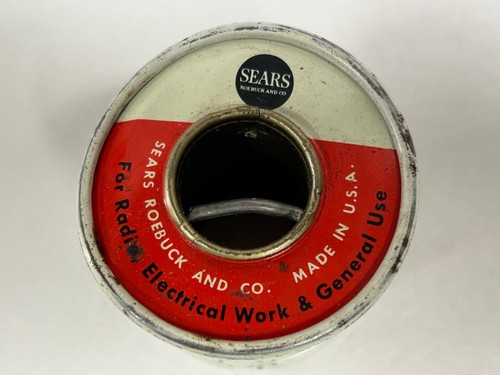 Vintage Sears Craftsman Rosin Core Wire Solder 40% Tin 60% Lead (A5) - Picture 5 of 5