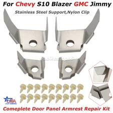 Door Panel Armrest Repair Kit w/ Clips For 1998-2005 Chevy S10 Blazer GMC Jimmy