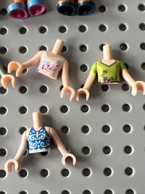 LEGO Friends Minidolls Torsos Legs Bulk Mia Andrea Stephanie Olivia Emma 17 pcs