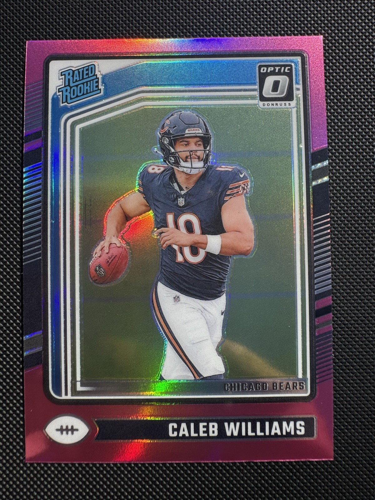 2024 Panini Donruss Optic - Rated Rookie Caleb Williams #201 Pink Prizm (RC)