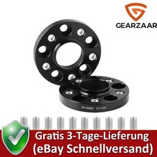 Spurverbreiterungen Passend für Mercedes W204 W205 2x 20mm 5x112 Ø66,45 Schwarz