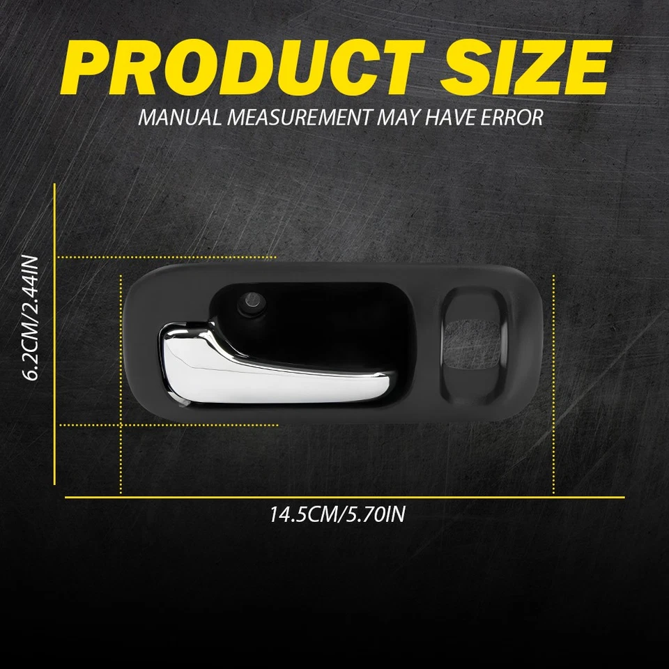 Juego de 2 piezas para HONDA CR-V CRV 1997-01 interior delantero trasero izquierdo derecho manija de puerta B Foto 4 de 4