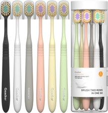 Extra Soft Toothbrush Adults W/ Wide Head   Ultra Soft Nano Bristles Gentle
