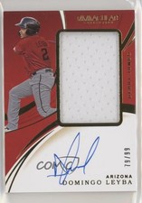 2020 Panini Immaculate Debut Jumbo Relics 79/99 Domingo Leyba #DJA-DL Auto 0c6