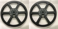 One Pair Pioneer Black 7'' Tape Reel Light Metal Aluminum Take Up Reel