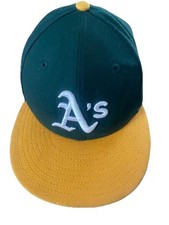 Oakland Athletics Hat Cap New Era Size 6 7/8 Youth On Field Original Stickers