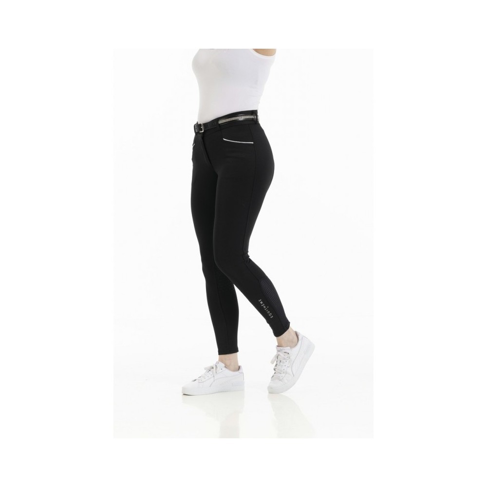 Pantalon d'équitation noir Equithème pour femme en taille 38