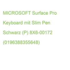 MICROSOFT Surface Pro Keyboard mit Slim Pen Schwarz (P) 8X6-00172 (0196388355648