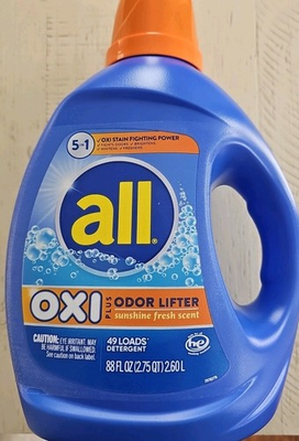 #ad All Liquid Laundry Detergent Sunshine Fresh Scent OXI Plus Odor Lifter 88 Oz $49.00