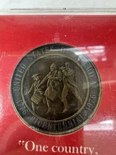 United States Bicentennial Anniversary 1776-1976 Coin With Case