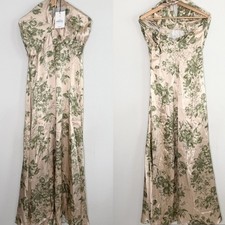 Reformation Veria Silk Halter Maxi Dress Size 8 $498