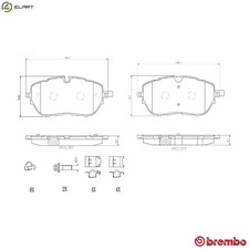 BRAKE PAD SET DISC BRAKE P 61 128 FOR PEUGEOT 3008/SUV 308/Hatchback/Van/II/SW