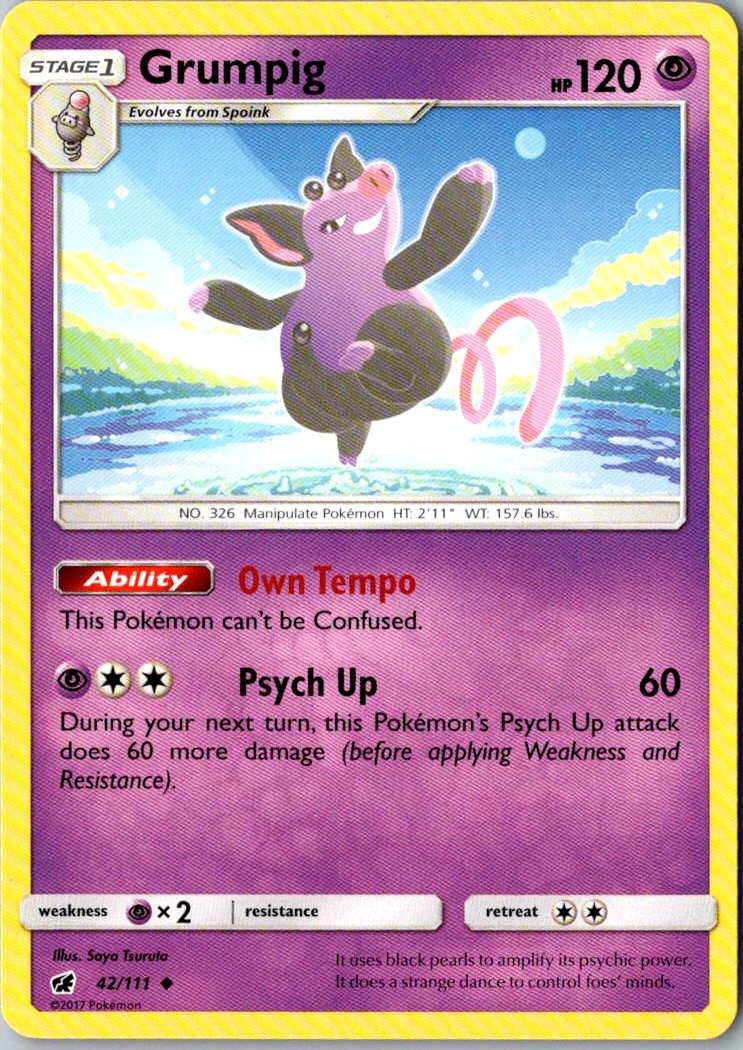 Grumpig Pokemon Crimson Invasion 42/111 LP