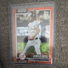 2025 Topps Chrome Update Camilo Doval New York Yankees Serial Numbered USC152