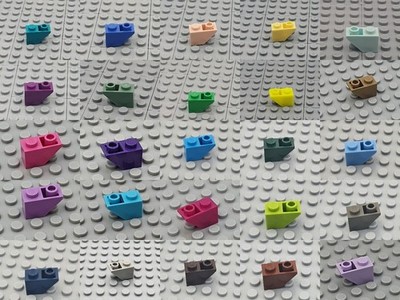 LEGO  8x Dachstein Schräg Inv Slope 1x2 - 3665 - Diverse Farben