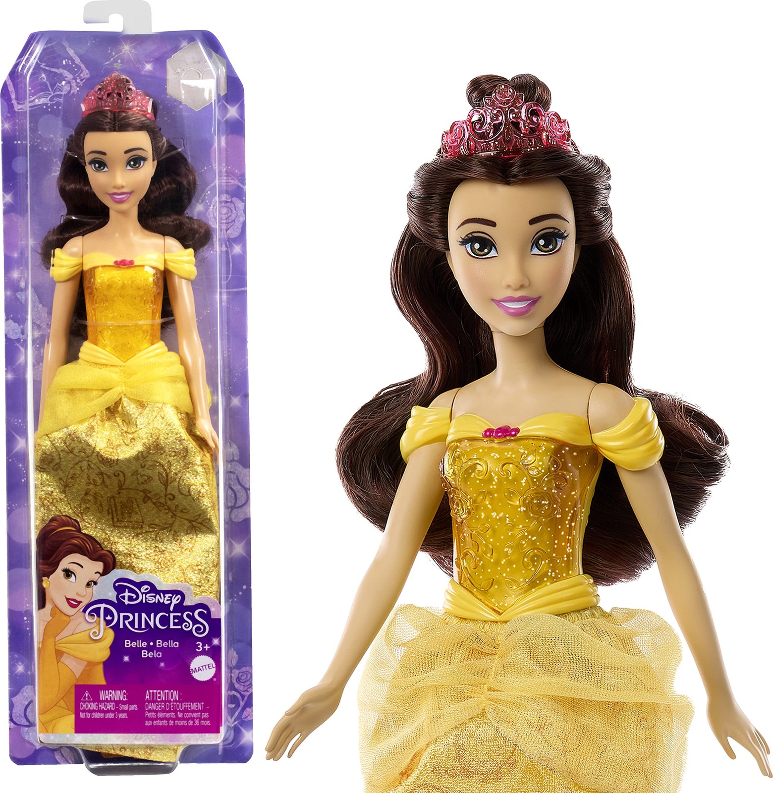 Mattel Disney Princess Bella Muñeca princesa película La Bella y la Bestia, jugu
