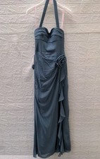 New Azazie Twilight Sheath Strapless Chiffon Convertible Dress Size A0