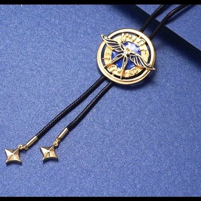 Genshin Impact Chen Shi Hua Zhang Series Wind Glider Necklace Gold Color