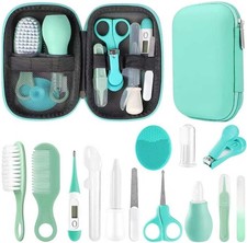Baby Grooming Kit, Infant Safety Care Set with Hair Brush Comb Nail Clipper