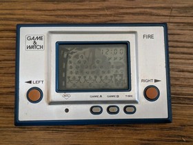 NINTENDO GAME AND & WATCH Fire RC-04 w/ BOX Manual 1980 JAPAN