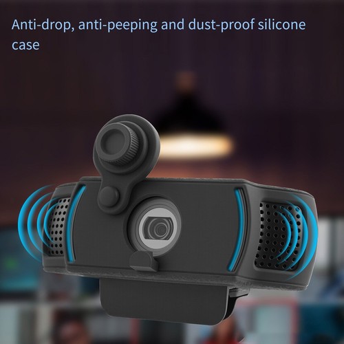 Housse de protection webcam pour Logitech C920 C922 C930e design noir élégant - Photo 9/12