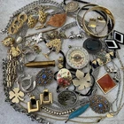 Vintage Costume Jewelry Lot Monet Napier Charm Bracelets earrings more