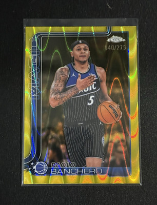 Topps Chrome Update 2025-26 Paolo Banchero Orlando Magic Serial Numbered /275
