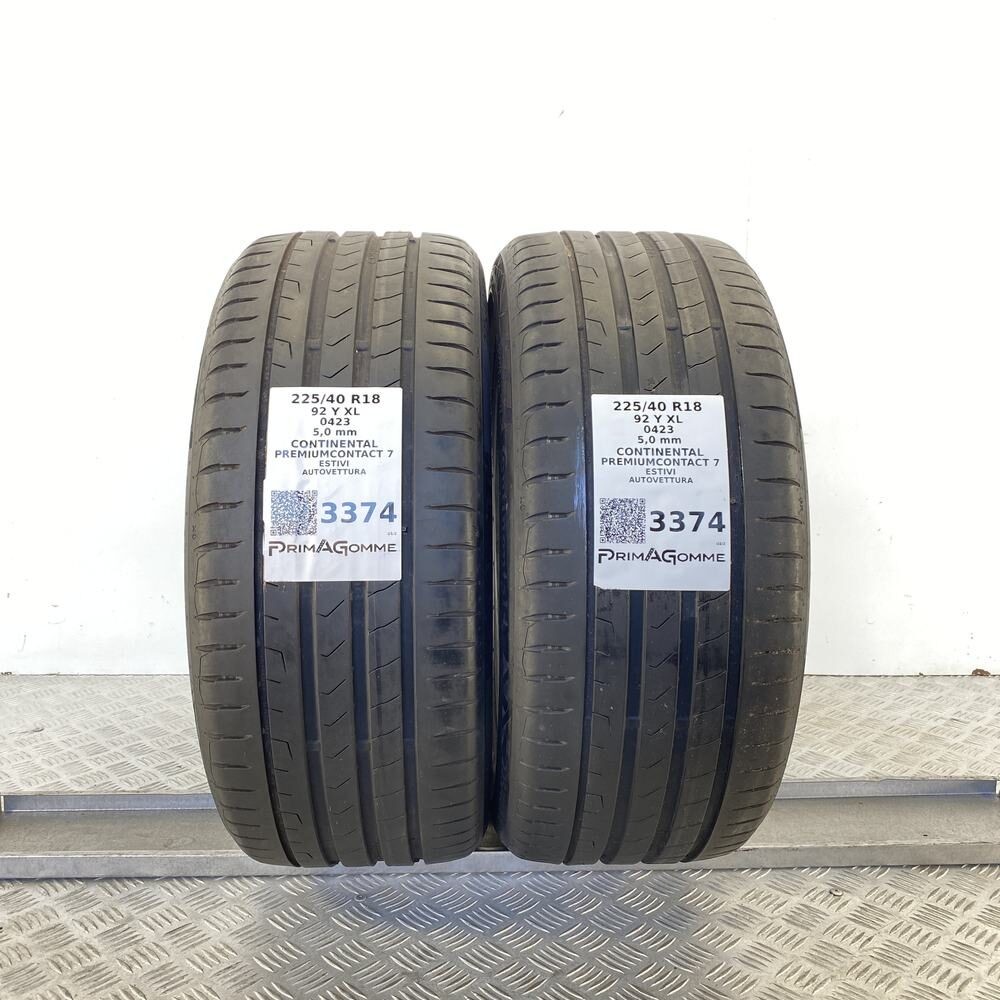 Gomme Usate 225 40 R18 XL 92Y Continental PremiumContact 7 71% Estive