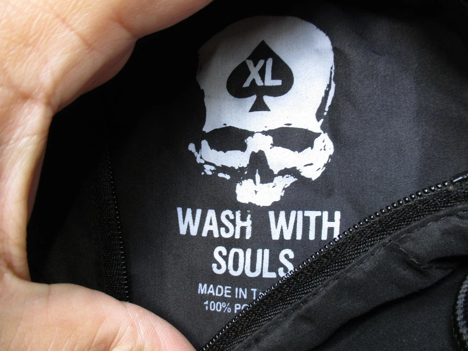 Chaqueta Zero Foxtrot Para Hombre XL Negra Cortavientos Cremallera Ligera Roja Logo Foto 3 de 4