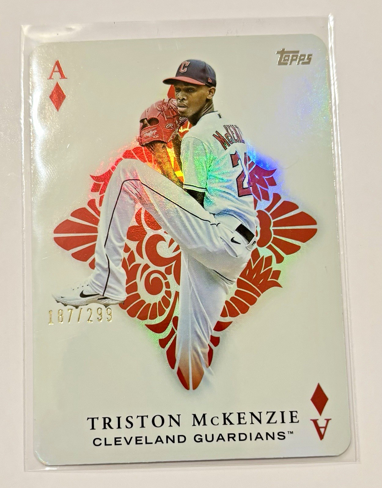 2023 Topps - All Aces Triston McKenzie 187/299 #AA-31 Black