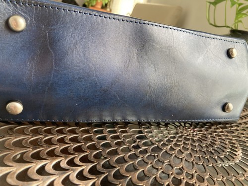Patricia Nash Tooled Cut Out Leather Estella Tote In Cobalt NWT - Picture 15 of 15