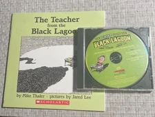 The Teacher From the Black Lagoon, Mike Thaler paperback & audio cd, LN, PreOwn 