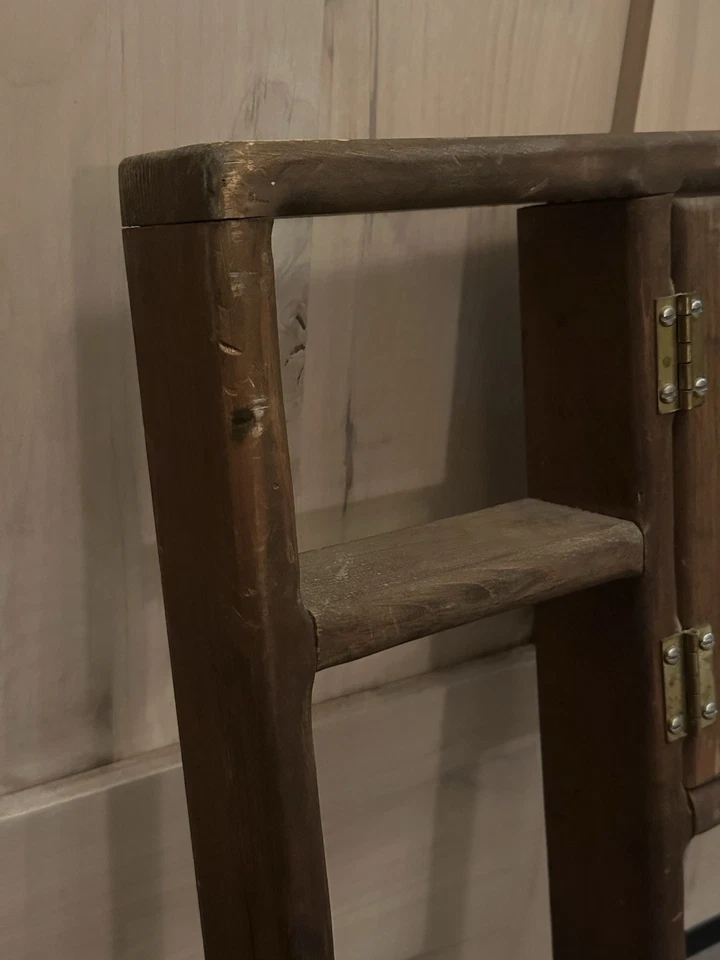 VTG Wooden Display Wall Shelf Heart Cut Outs Cubby Box Knick Knack Cottage Core - Image 3 of 4