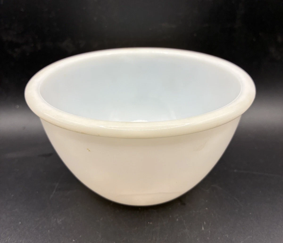 Hazel Atlas Beaded Edge Mixing Bowl 4 7/8” Hard To Find Vintage White