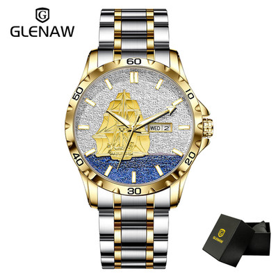 GLENAW Men's Sailing Series Automatic Mechanical Watch Business Leisure Daily