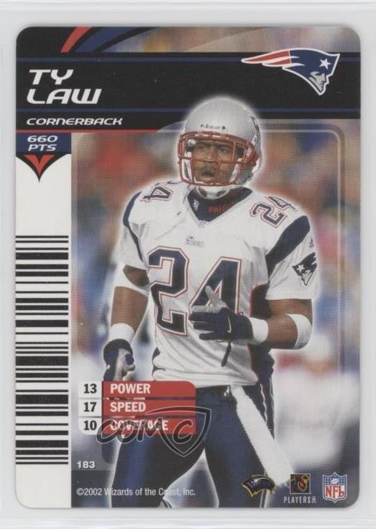 2002-03 NFL Showdown Ty Law #183 0q1p