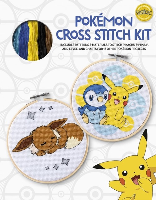PokeMon Cross Stitch Book & Kit by Maria Diaz (Paperback Book) - Image 3