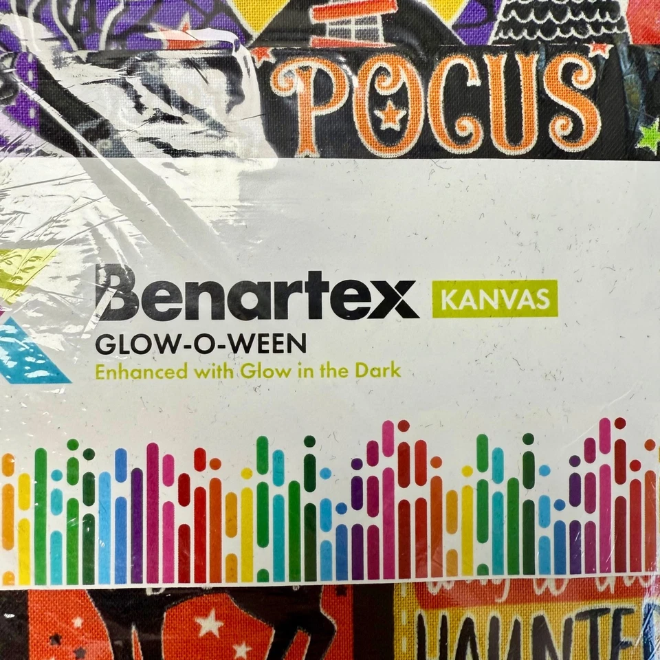 Комплект Benartex GLOW-O-WEEN Fat Quarter (17 FQ) ХЭЛЛОУИН - новый в упаковке - Изображение 2 из 4