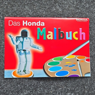 RARITÄT: Original Honda Malbuch (ca. 2005) mit ASIMO   UNBEMALT & Top Zustand!